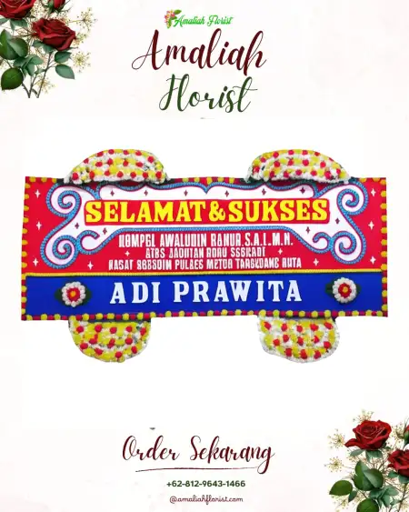 Papan Bunga Ucapan Selamat Krecek